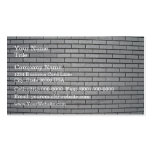Gray Brick Wall Texture Business Card