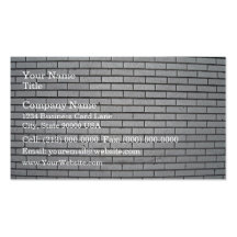 Gray Brick Wall Texture Business Card