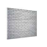 Gray Brick Wall Texture Gallery Wrapped Canvas