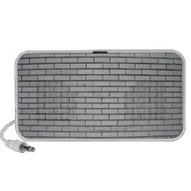 Gray Brick Wall Texture iPod Speakers