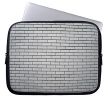 Gray Brick Wall Texture Laptop Sleeve