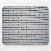 Gray Brick Wall Texture Mouse Pad