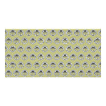 Gray Gold Clubs pattern Photo Card