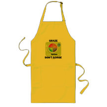Graze Don't Gorge (MyPlate Food Group Attitude) Apron
