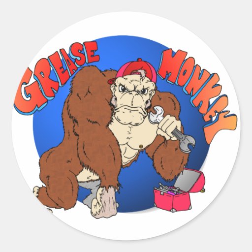 Grease Monkey Stickers Zazzle