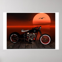Greaser Sunset Poster