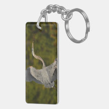 great blue heron key chains