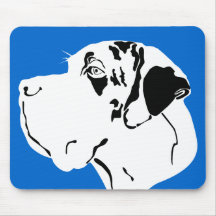 Great Dane Big Head merle Mousepads