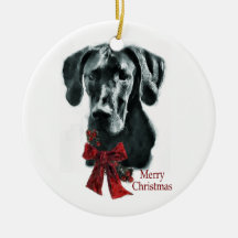 Great Dane Christmas Gifts Ornament