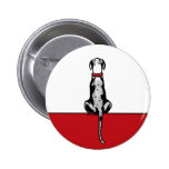 Great Dane Sit MerleB UC Pinback Buttons