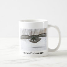 Great Grey Owl Swooping Mugs