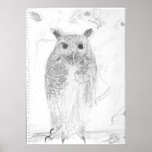 Great Horned Owl 001 Print