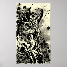 Great Horned Owl Poster