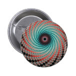 Great Hypnotic Swirl - fractal design Pinback Buttons