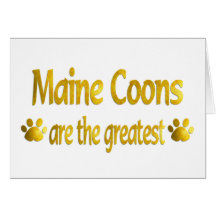 Great Maine Coon Greeting Cards