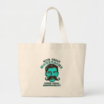 Great Moustache Canvas Bag