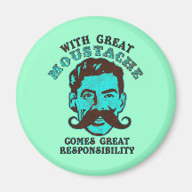 Great Moustache Fridge Magnet