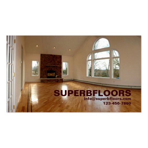 Great Room in new construction home Business Card