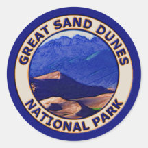 Great Sand Dunes National Park Round Stickers