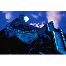 Great Wall of China with moon Photo Cut Outs