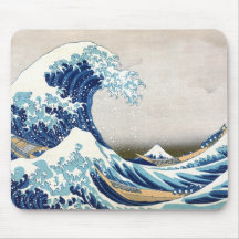 Great Wave Fine Art 葛飾北斎「神奈川沖浪裏」 Mousepad