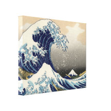 Great Wave off Kanagawa Oriental Fine Art Stretched Canvas Print