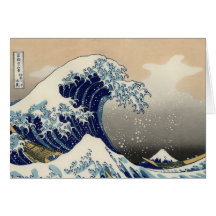 Great Wave off Kanagawa Oriental Fine Art Greeting Cards