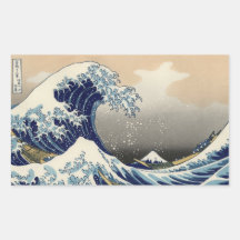 Great Wave off Kanagawa Oriental Fine Art Stickers