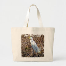 Great White Heron Tote Bag