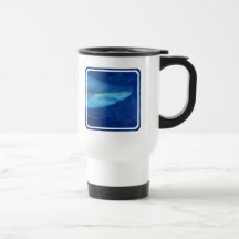Great White Shark Plastic Travel Mug
