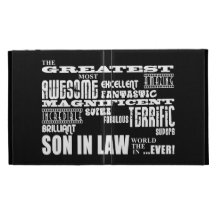 Greatest Best Sons in Law Birthday & Wedding Party iPad Cases