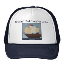 GREATEST DAD FROM SEA TO SEA TRUCKER HAT