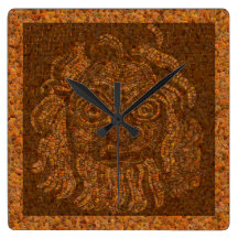 Grecian Mosaic Stone Wallclocks