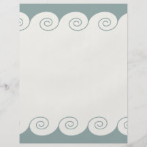 Grecian Spiral Waves Custom Flyer