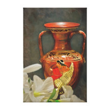 Grecian Vase Gallery Wrapped Canvas