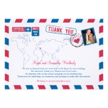 Greece Air Mail Wedding Thank You invitations