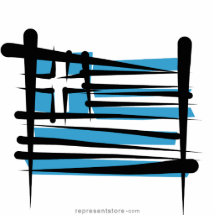 Greece Brush Flag Cut Outs