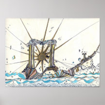 greece colour print
