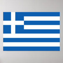 Greece Flag Poster