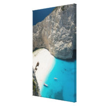 GREECE, Ionian Islands, ZAKYNTHOS, SHIPWRECK Stretched Canvas Prints
