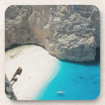 GREECE, Ionian Islands, ZAKYNTHOS, SHIPWRECK Beverage Coasters