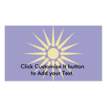 Greek Macedonia, Greece flag Business Card Template