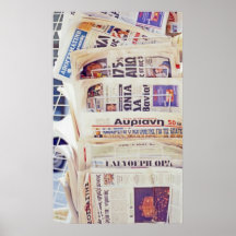 Greek Newspapers Posters
