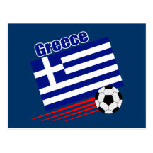 Greek Soccer Team Post Card