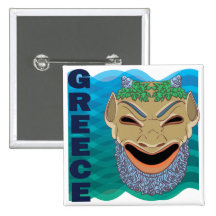 Greek theatre MASK Pin