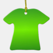 Green 4 - Lawn Green and Forest Green Gradient Christmas Tree Ornament