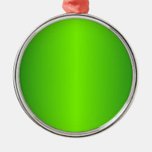 Green 4 - Lawn Green and Forest Green Gradient Ornament