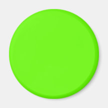 Green #66FF00 Solid Colour Magnets