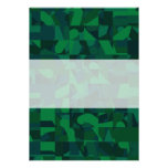 Green Abstract Pattern. Personalized Invite