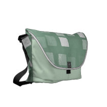 Green Abstract Rickshaw Messenger Bag messenger bags